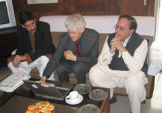 (Photo - Dr. Sohil Naqu, Les Cottrell, and Prof. Dr. Atta-Ur-Rahmani)