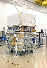 (Image - LAT with spacecraft)