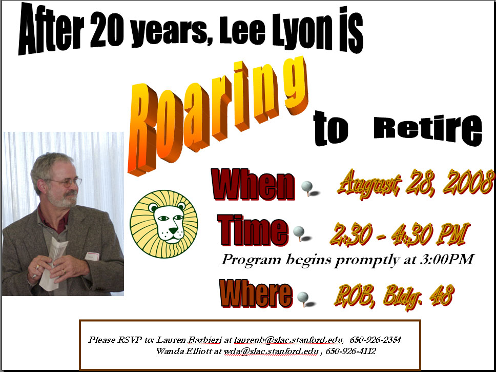 flyer for retirement party