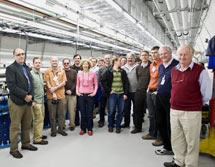 (Image - AMO user group in the LCLS Undulator Hall)
