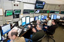 (Photo - LCLS commissioning team in the Main Control Center)