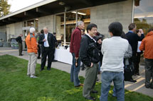 (Photo - MEC workshop participants enjoy an evening reception)