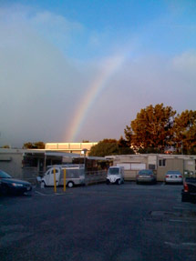 (Photo - a rainbow at SLAC)