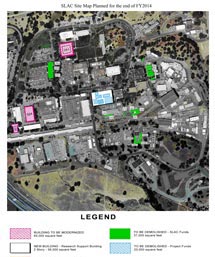 SLAC site map planned for the end of 2014