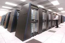 (Photo - the Intrepid supercomputer)