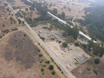 (Photo - aerial view of the SLAC Bone Yard)