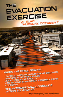 (Poster - evacuation drill October 7, 2010)