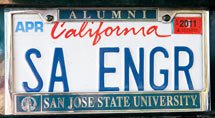 (Photo - license plate 'SA ENGR')