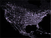 (Image - US from space at night)