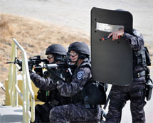 (Photo - SWAT drill at SLAC)